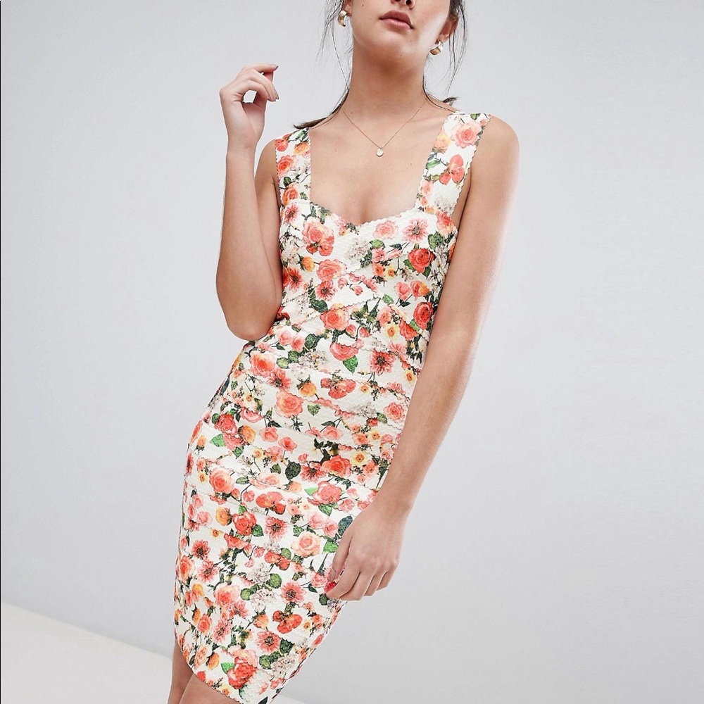 Floral midi dress